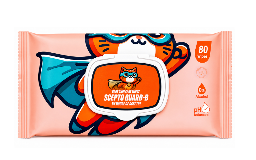 SCEPTOGUARD B BABY WIPES